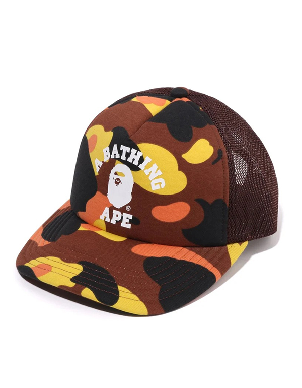 A BATHING APE 1ST CAMO COLLEGE MESH CAP 3COLOR