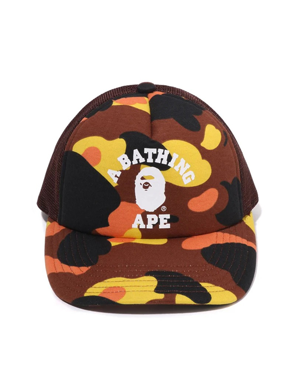 A BATHING APE 1ST CAMO COLLEGE MESH CAP 3COLOR