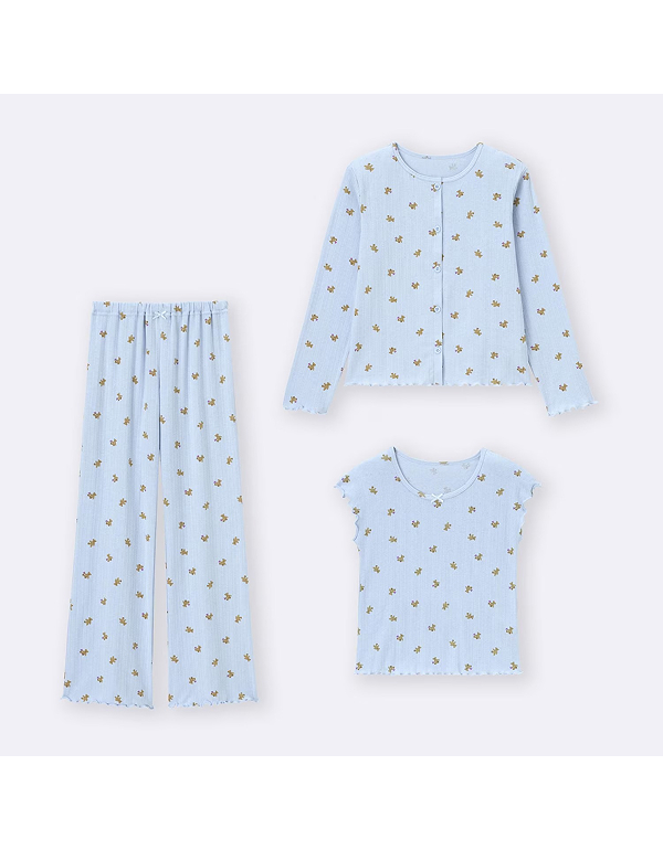 GU KIDS GIRLS 3PIECE LOUNGE SET BEAR 2COLOR
