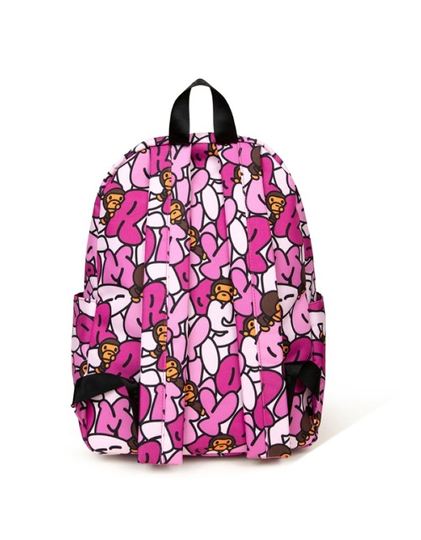 A BATHING APE BABY MILO MEDIUM BACKPACK PINK