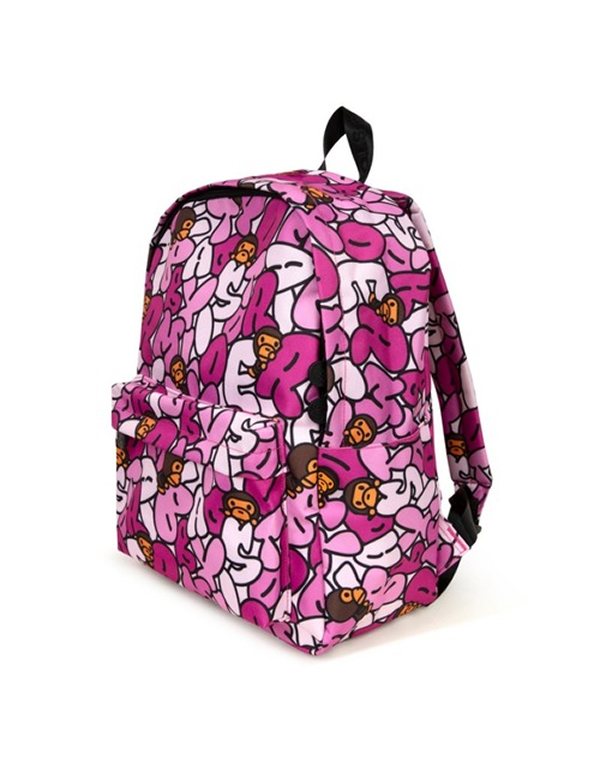 A BATHING APE BABY MILO MEDIUM BACKPACK PINK