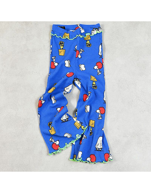 MARKEYS SNOOPY WAFFLE FLARE PANTS 2COLOR