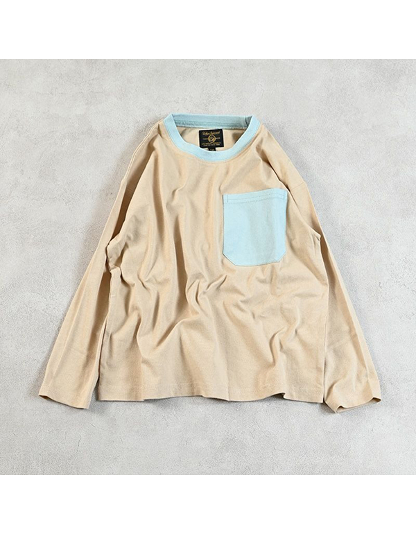 MARKEYS COLORBLOCK POCKET LONG SLEEVE TEE