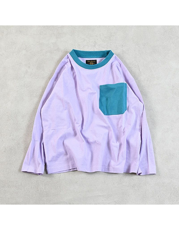 MARKEYS COLORBLOCK POCKET LONG SLEEVE TEE