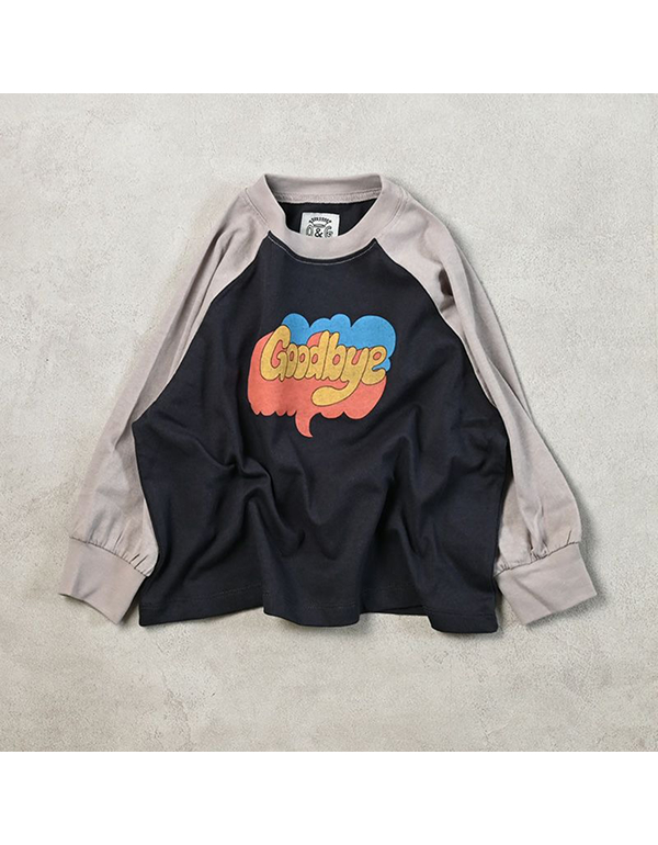 MARKEYS GOODBYE PRINT RAGLAN T SHIRT 3COLOR