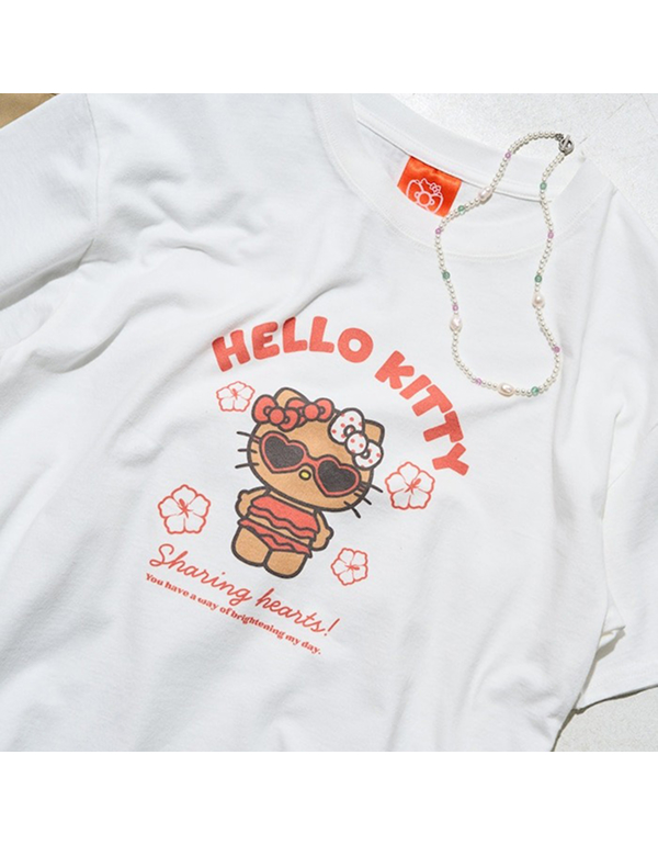 FREAKS STORE SANRIO HELLOKITTY SUMMER BEACH T SHIRT 2COLOR
