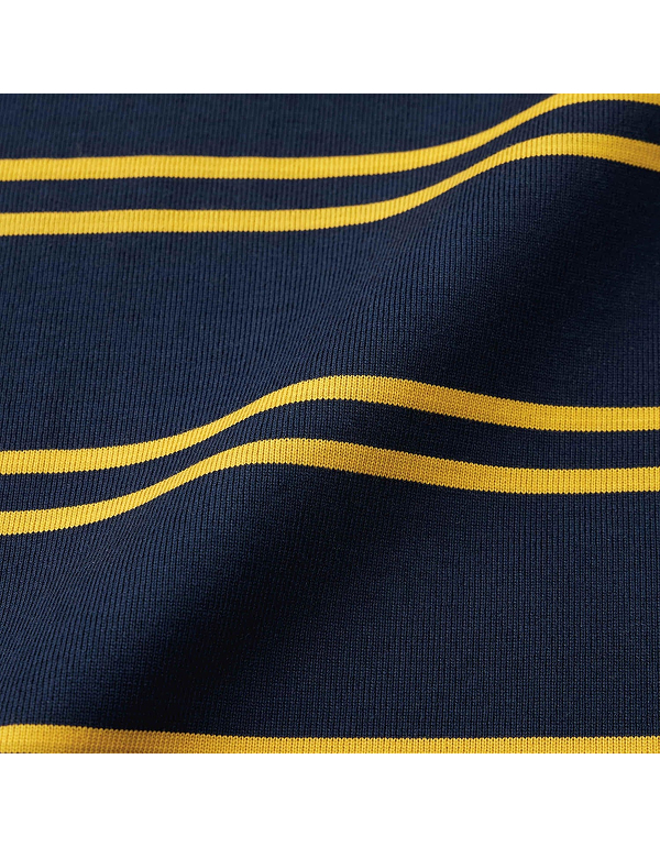 GU MEN RUGBY SHIRT BORDER 2COLOR