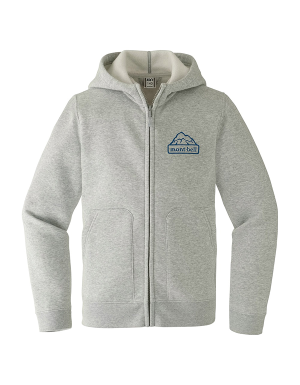 (100-130) MONTBELL KIDS COTTON SWEAT FULLZIP PARKA 2COLOR