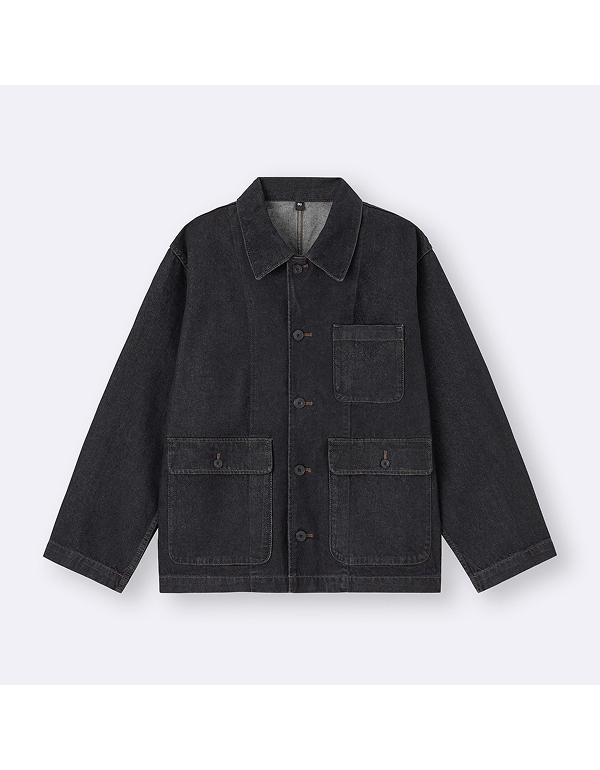 GU MEN DENIM WORK JACKET 3COLOR