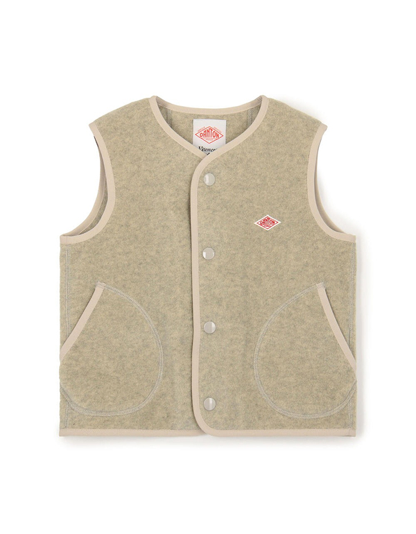 DANTON KIDS FLEECE COLLARLESS VEST 3COLOR