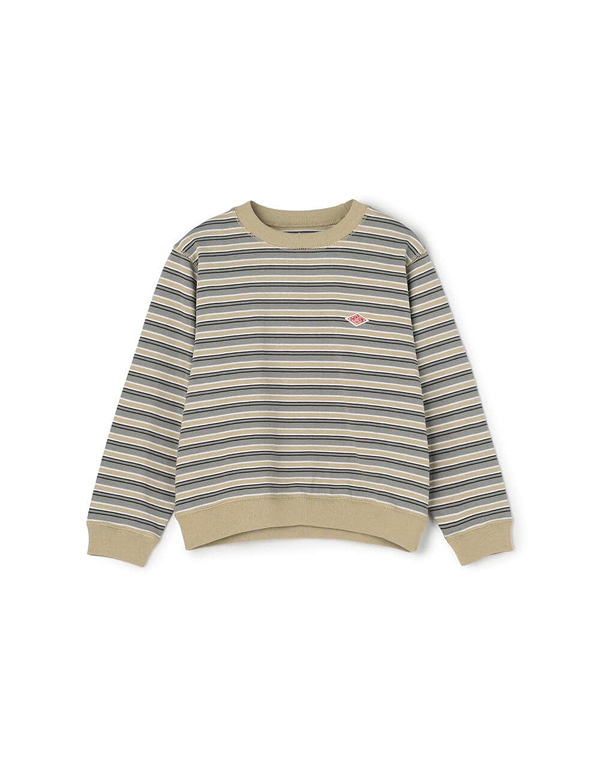 DANTON KIDS LONG SLEEVE SWEAT T-SHIRT STRIPE 2COLOR
