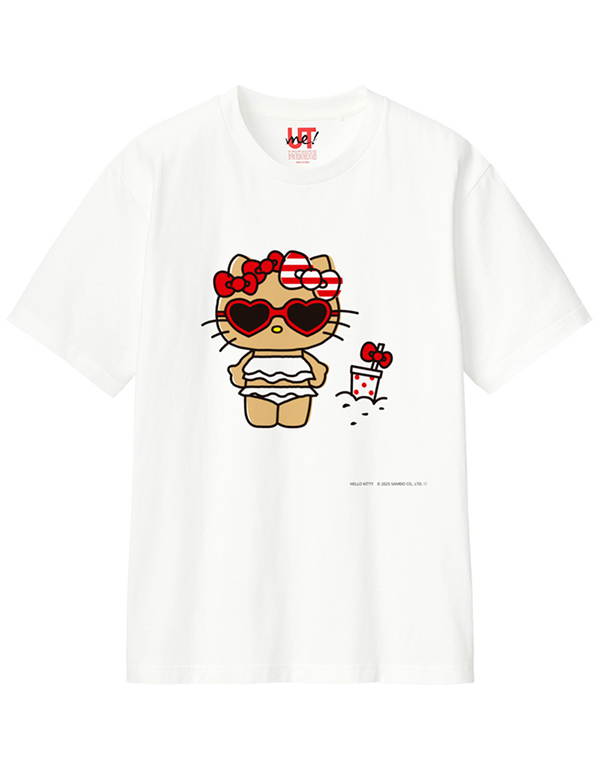 (어른용) 태닝키티 UNIQLO X UT SANRIO HELLO KITTY SUMMER DAYS ICEKITTY