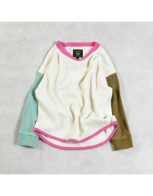 MARKEYS MARKEYS WAFFLE LONG TEE 14COLOR
