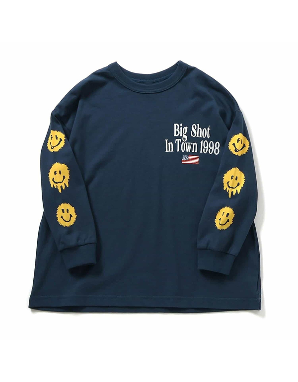 BREEZE KIDS B NEWJACK SLEEVE GRAPHIC LONG T 4COLOR