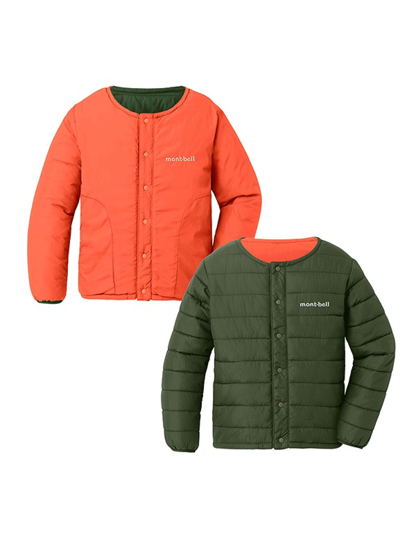(100-130) MONTBELL KIDS THERMAWRAP ROUND NECK JACKET 3COLOR