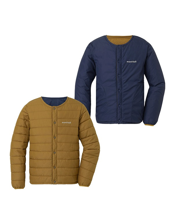(140-160) MONTBELL KIDS THERMAWRAP ROUND NECK JACKET 3COLOR