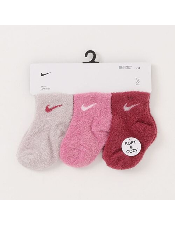 NIKE BABY NIKE NHN 3PK INFANT COZY SOCKS 2COLOR