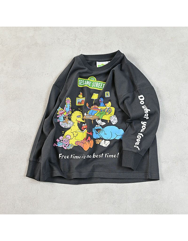 MARKEYS SESAME STREET PRINTED LONG SLEEVE T SHIRT 4COLOR
