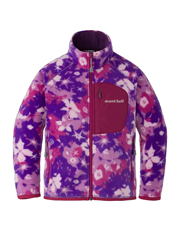 (90-130) MONTBELL KIDS CLIMAPLUS 100 PRINT JACKET 3COLOR