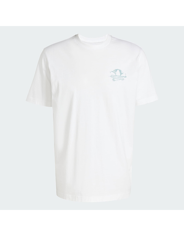 (아울렛) XS 사이즈 ADIDAS 오리지널 리조트 그래픽 반팔티 화이트