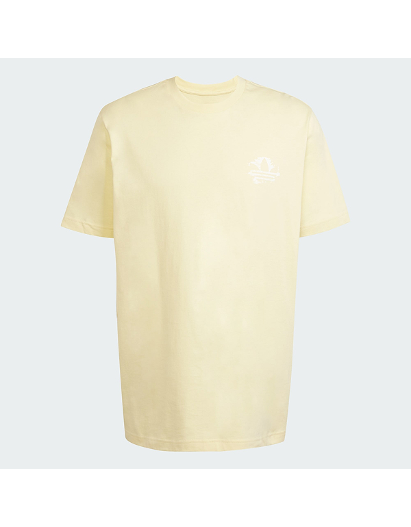 (아울렛) XS 사이즈 ADIDAS 오리지널 리조트 그래픽 반팔티 화이트