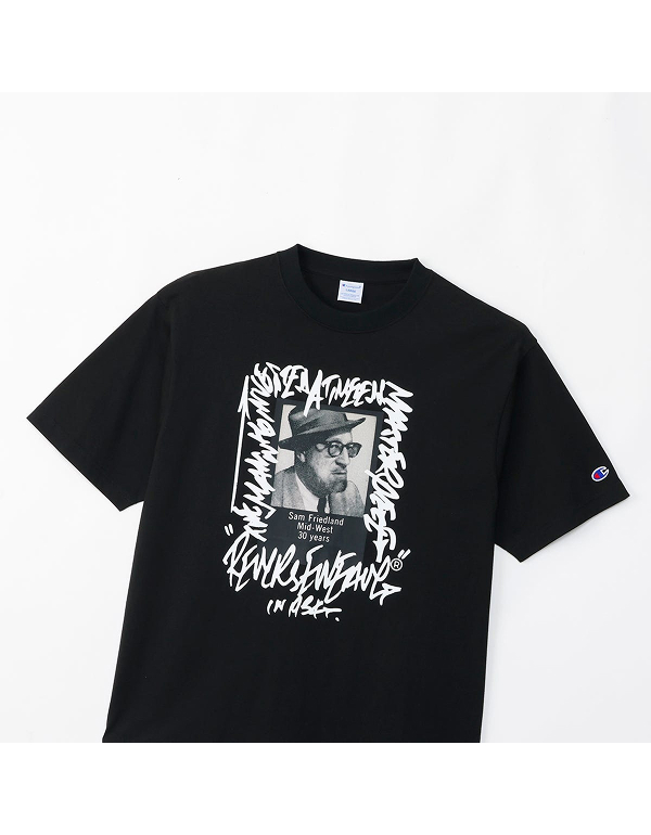 (아울렛) S 사이즈 CHAMPION X YOICHIRO UCHIDA 반팔티셔츠 C8 C312 옥스포드 그레이