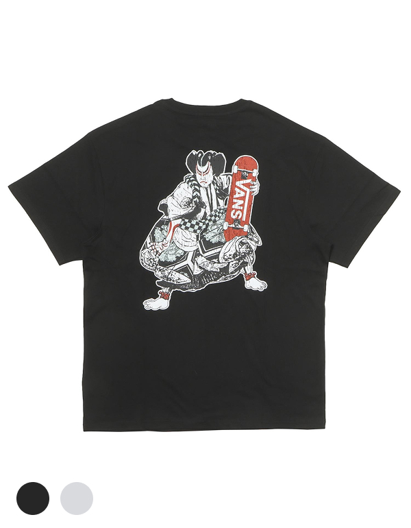 (아울렛) M SIZE VANS X JAPAN CULTURE 반팔 티셔츠 가부키 SS 블랙